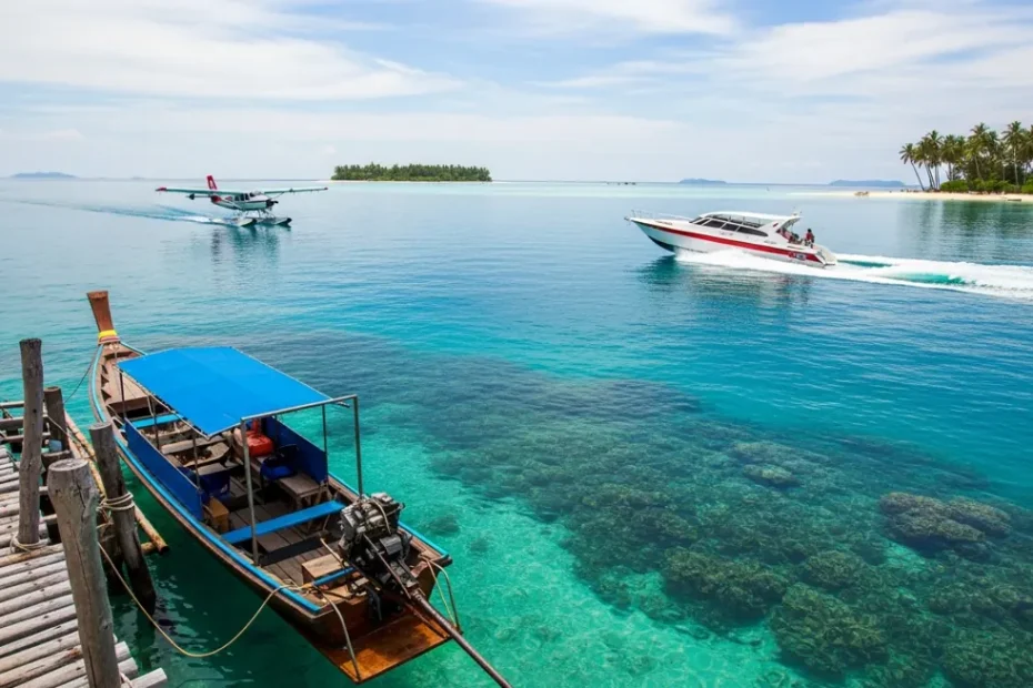 Transport options for reaching the archipelago